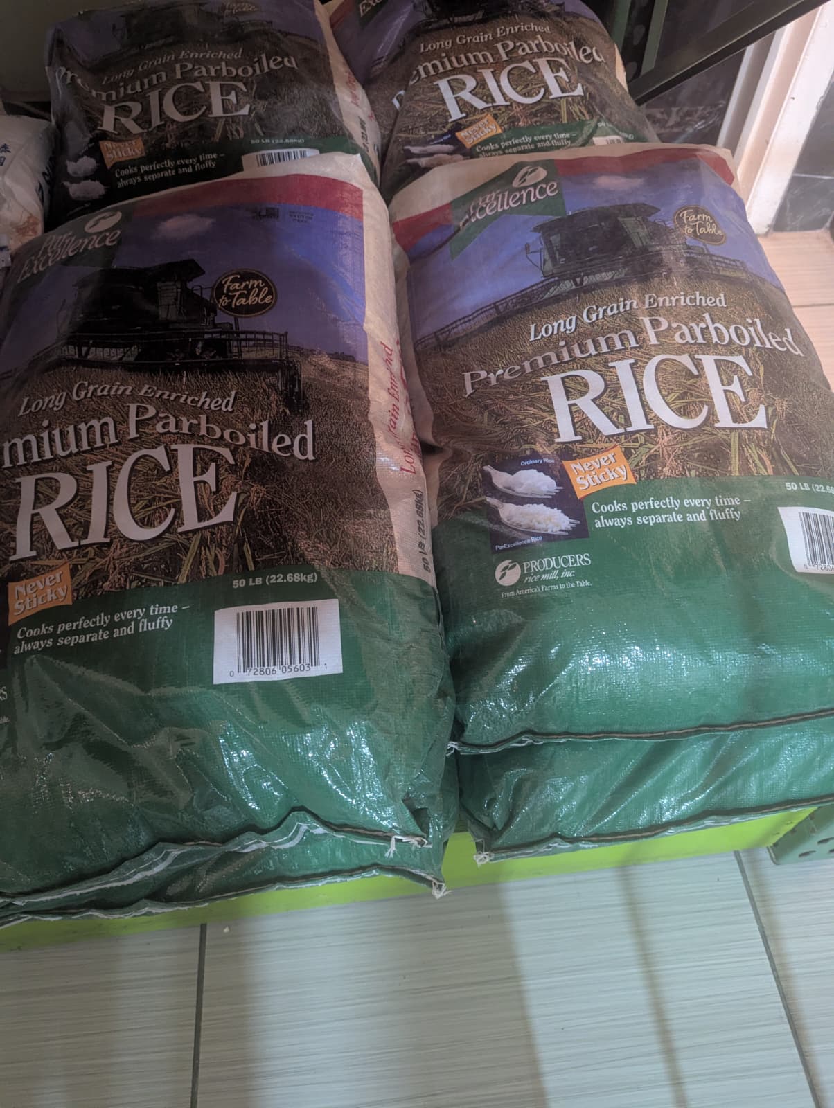 Premium parboiled Long Grain Enriched Rice..50LB